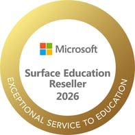 MS_Gold Surface Education Reseller_Exceptional Service logo 2026